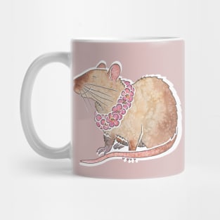 Watercolour pet rat (siamese) Mug